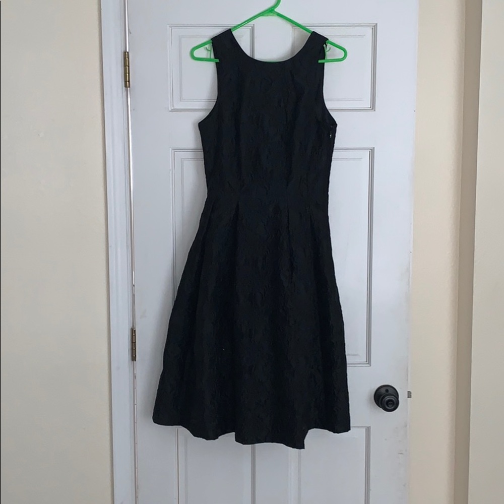 Knee length black dress